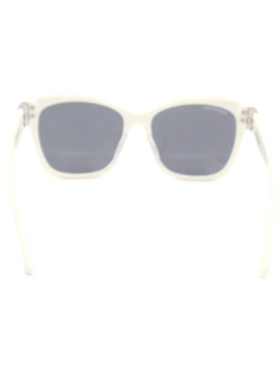 Balenciaga Dynasty Eyewear Square Frame Sunglasses White Silver main image 6